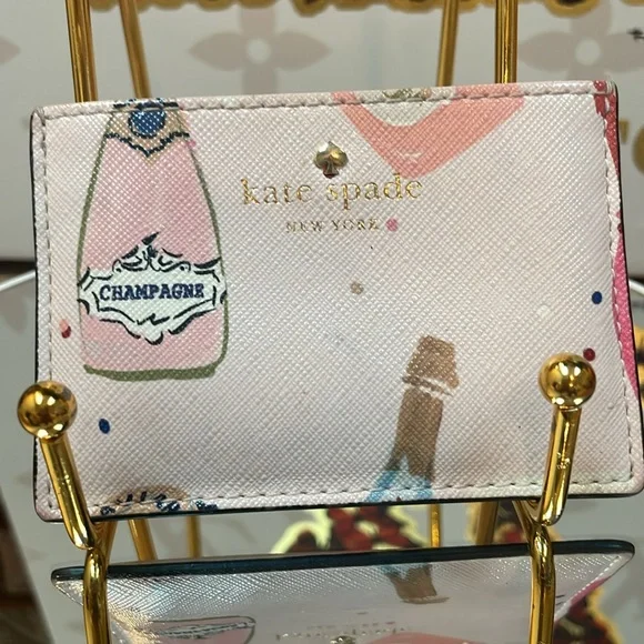 Kate Spade Laurel Way Bitsy Champagne Card Case - Picture 3 of 7